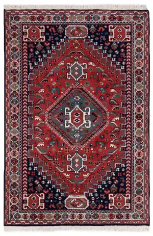 Indian Wool Ghashghai Red - 4' x 5' 11''