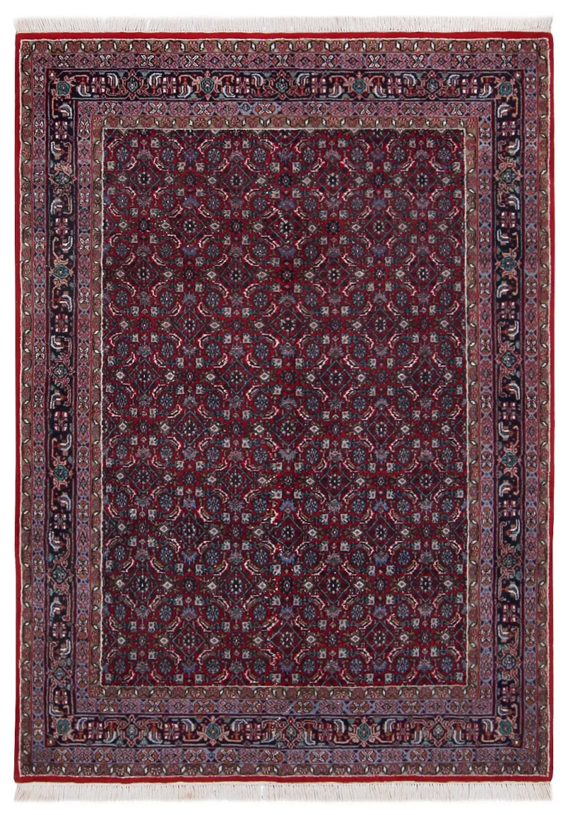 Indian Wool Herati Navy  -  5' 6'' x  7' 8''