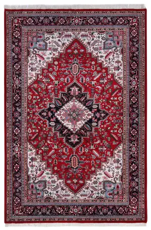 Indian Wool Heriz Navy - 6' x 9'
