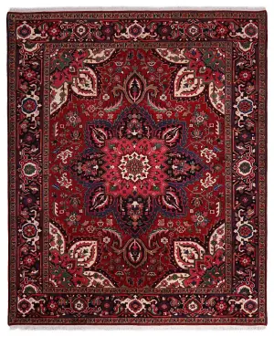Indian Wool Heriz Navy - 8' x 9' 9''