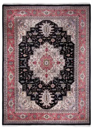 Indian Wool Heriz Rose - 8' 7'' x 11' 11''
