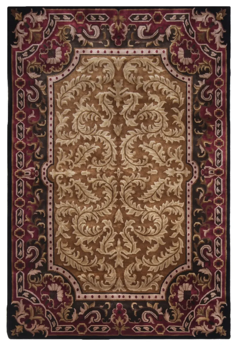 Indian Wool Himalayan Maroon  -  6' 2'' x  9' 2''