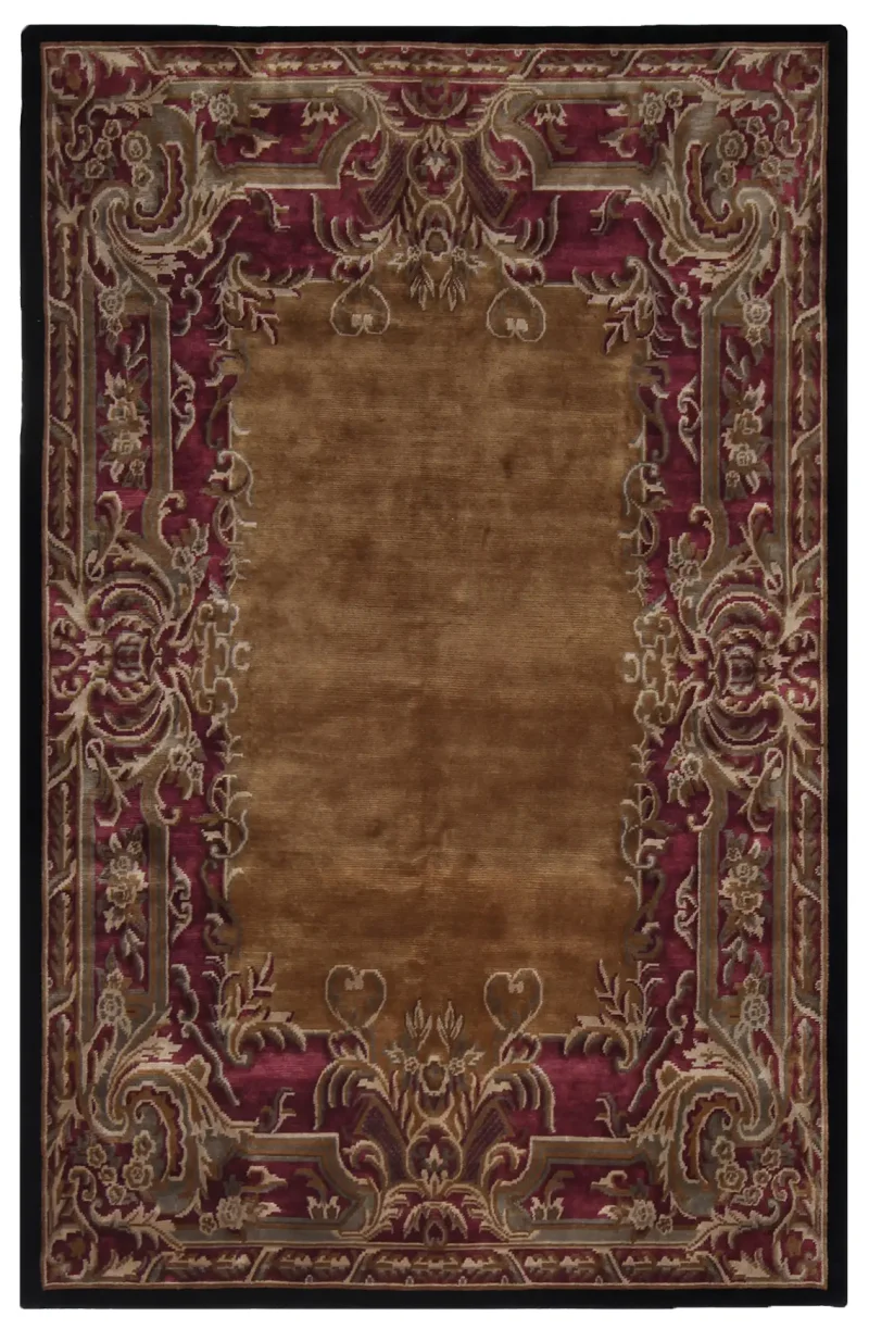 Indian Wool Himalayan Maroon  -  6' 1'' x  9' 