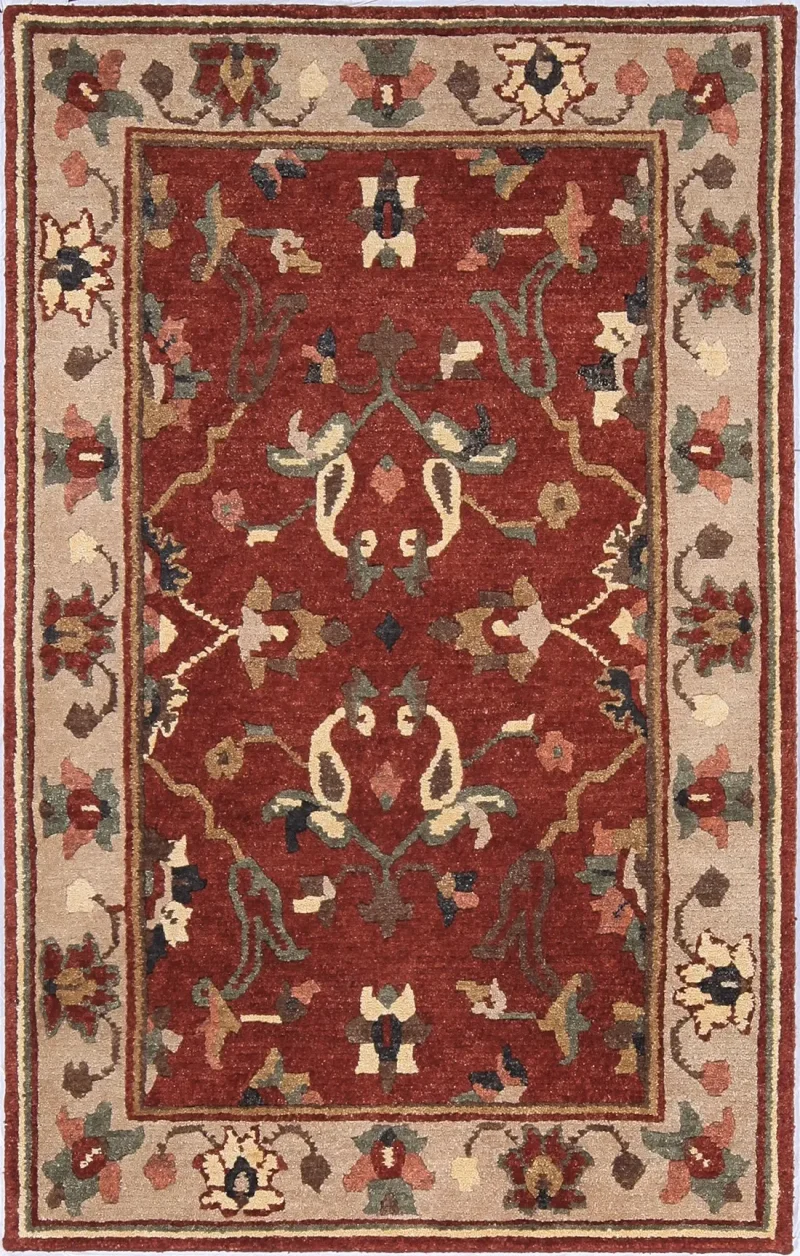 Indian Wool Indo Tibetan Rust  -  3' 9'' x  5' 9''