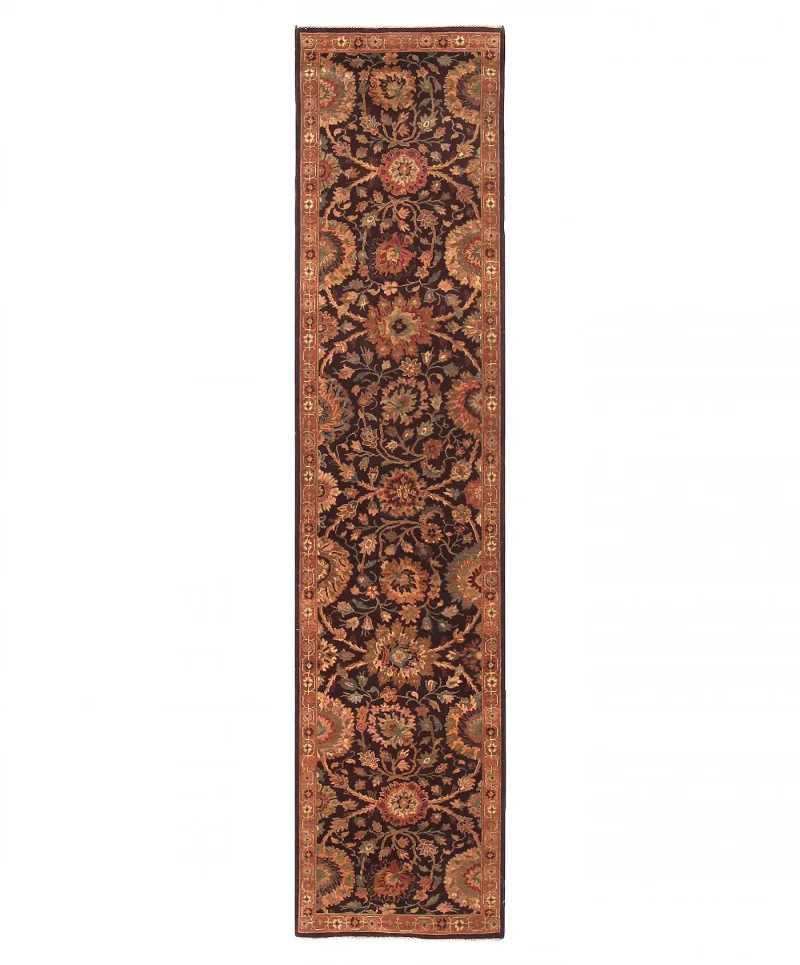 Indian Wool Kangri Brown  -  2' 9'' x  12' 
