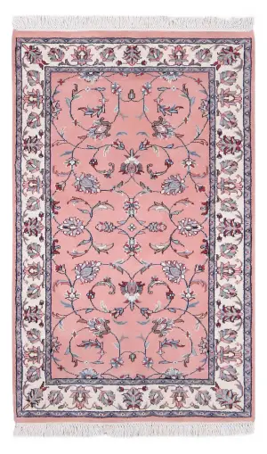 Indian Wool Kashan Ivory - 3' x 5'