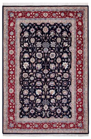 Indian Wool Kashan Red Brick - 6' x 9'