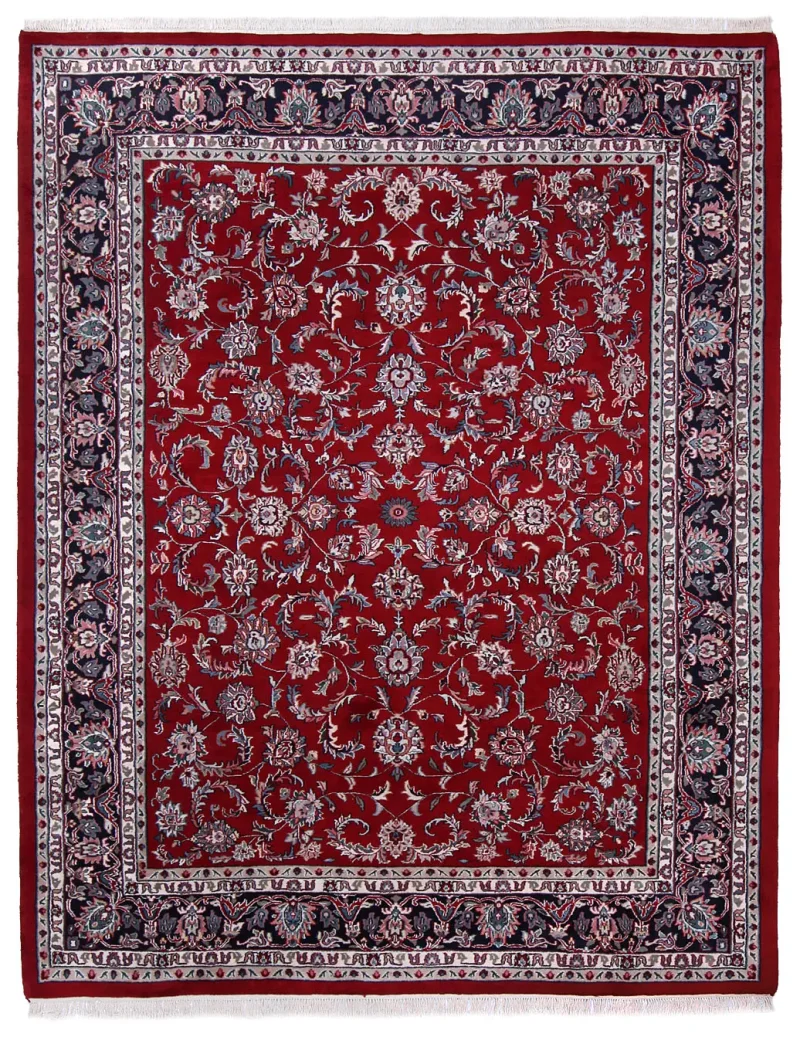 Indian Wool Kashan Navy  -  7' 10'' x  10' 