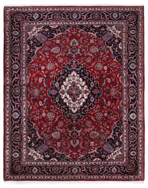 Indian Wool Kashan Navy - 8' 1'' x 9' 11''
