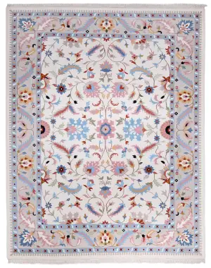 Indian Wool Kashan Peach - 8' x 10'