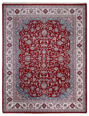 Indian Wool Kashan Ivory - 9' 2'' x 12' 1''