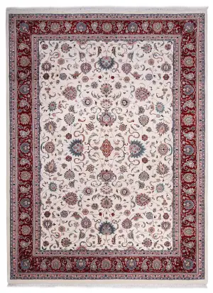Indian Wool Kashan Red - 8' 7'' x 11' 8''