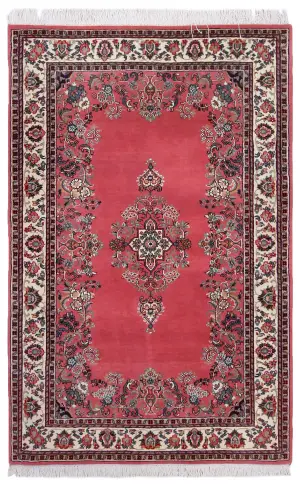 Indian Wool Kerman Ivory - 4' x 6' 2''