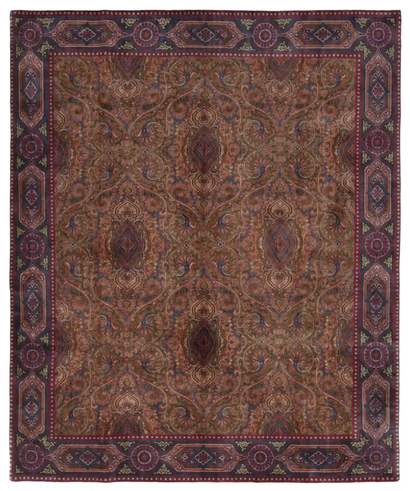 Indian Wool Kerman Blue  -  8' 3'' x  10' 