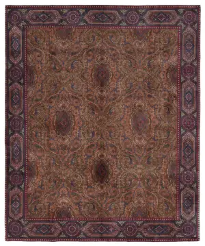 Indian Wool Kerman Blue - 8' 3'' x 10'
