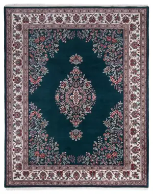 Indian Wool Kerman Ivory - 8' x 10' 1''