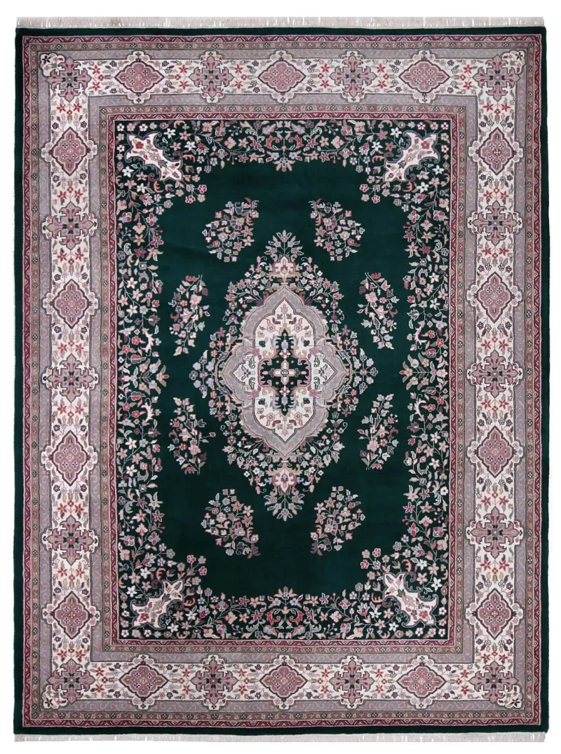 Indian Wool Kerman Ivory  -  9' 1'' x  12' 3''