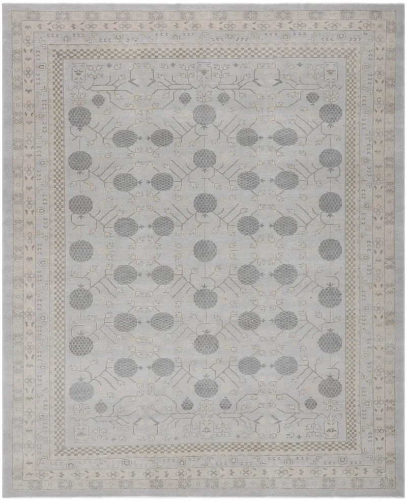 Indian Wool Kotan Light Grey  -  9' 4'' x  12' 