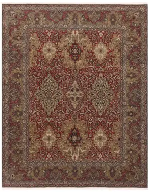 Indian Wool Lavar Kerman Red - 8' x 10'