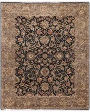 Indian Wool Mahal Black - 8' 11'' x 12' 3''