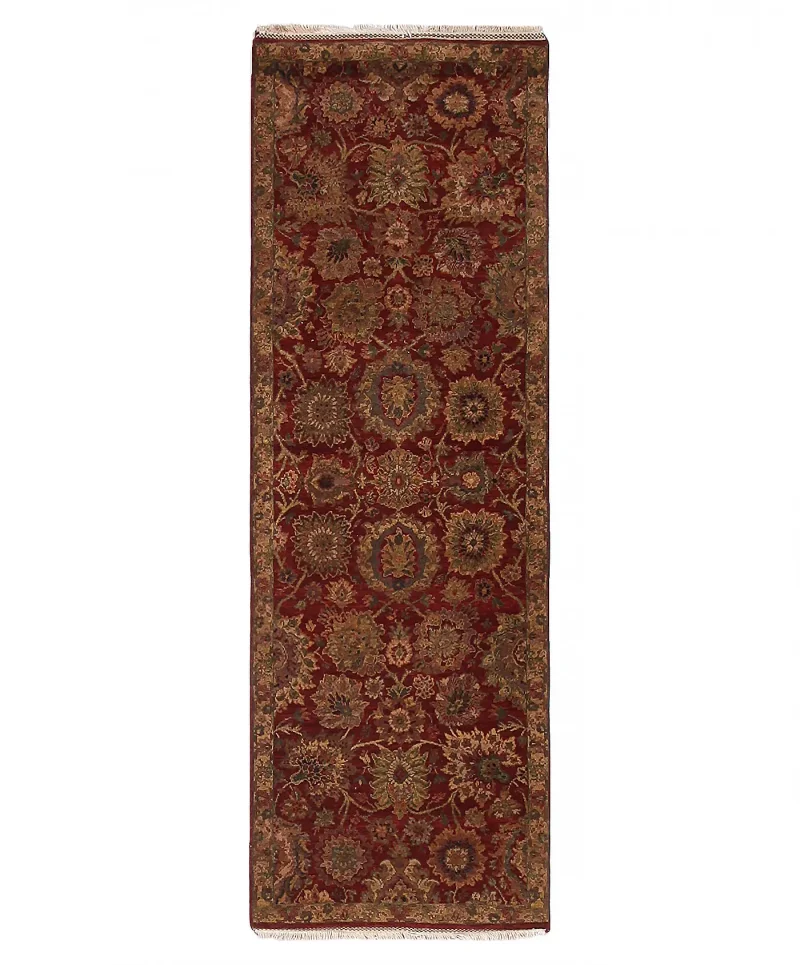 Indian Wool Mahal Red  -  2' 8'' x  8' 