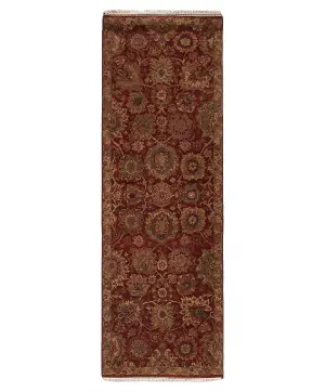 Indian Wool Mahal Red - 2' 8'' x 8'