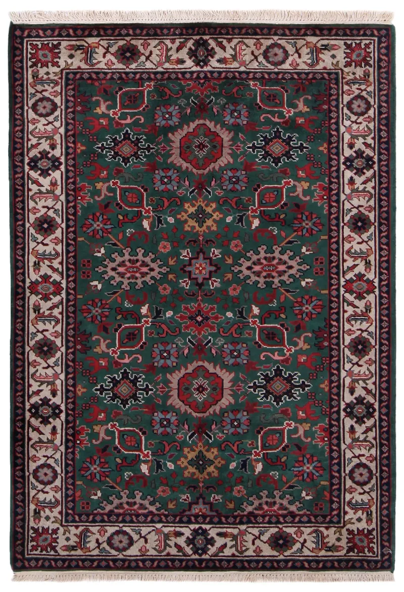 Indian Wool Mahal Ivory  -  4' 1'' x  5' 11''