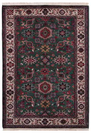Indian Wool Mahal Ivory - 4' 1'' x 5' 11''