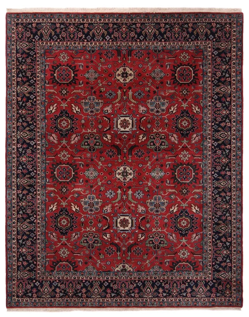 Indian Wool Mahal Navy  -  8'  x  9' 10''