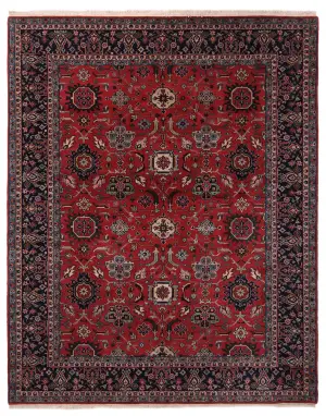 Indian Wool Mahal Navy - 8' x 9' 10''