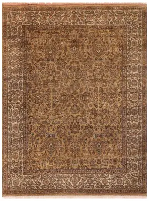 Indian Wool Mahal Gold - 8' 1'' x 9' 11''
