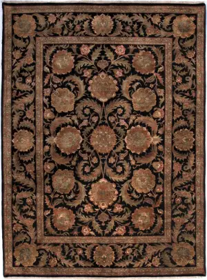 Indian Wool Mahal Black - 9' x 12' 3''