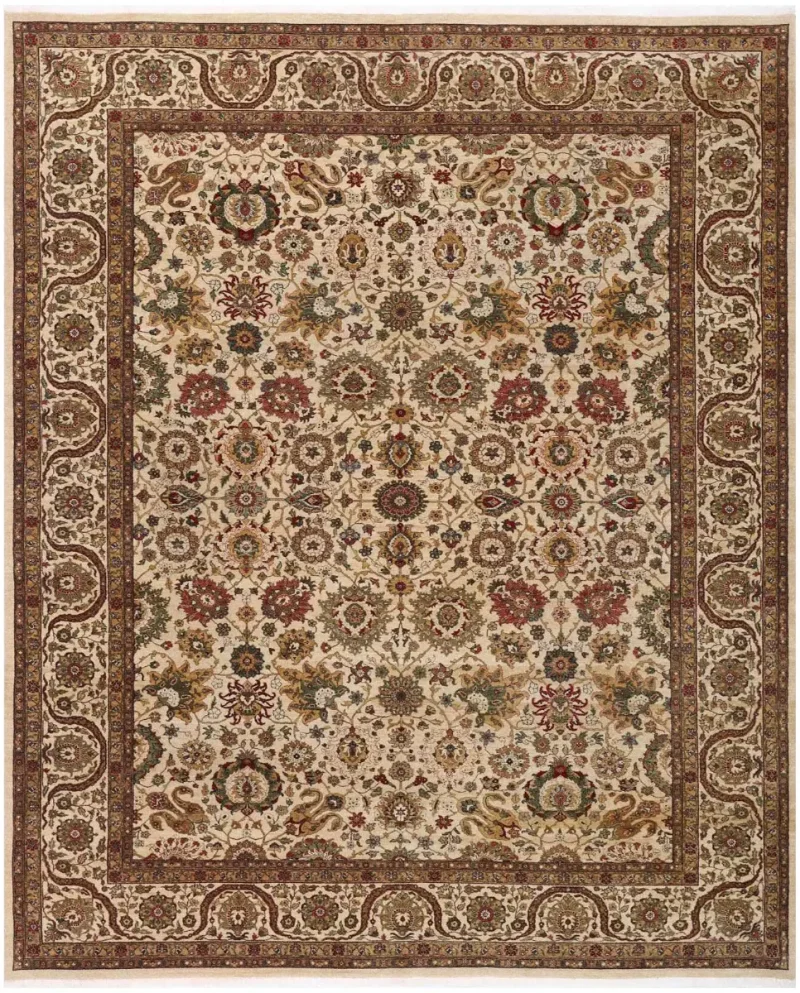 Indian Wool Mahal Ivory  -  9' 1'' x  11' 10''