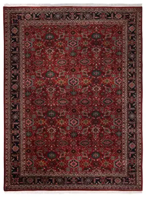 Indian Wool Mahal Navy - 9' x 12'