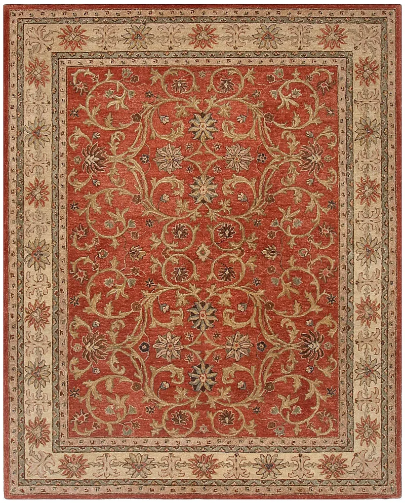 Indian Wool Mahal Sand  -  8'  x  10' 