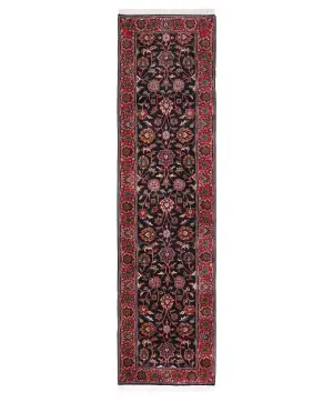 Indian Wool Mashad Black - 2' 7'' x 9' 8''
