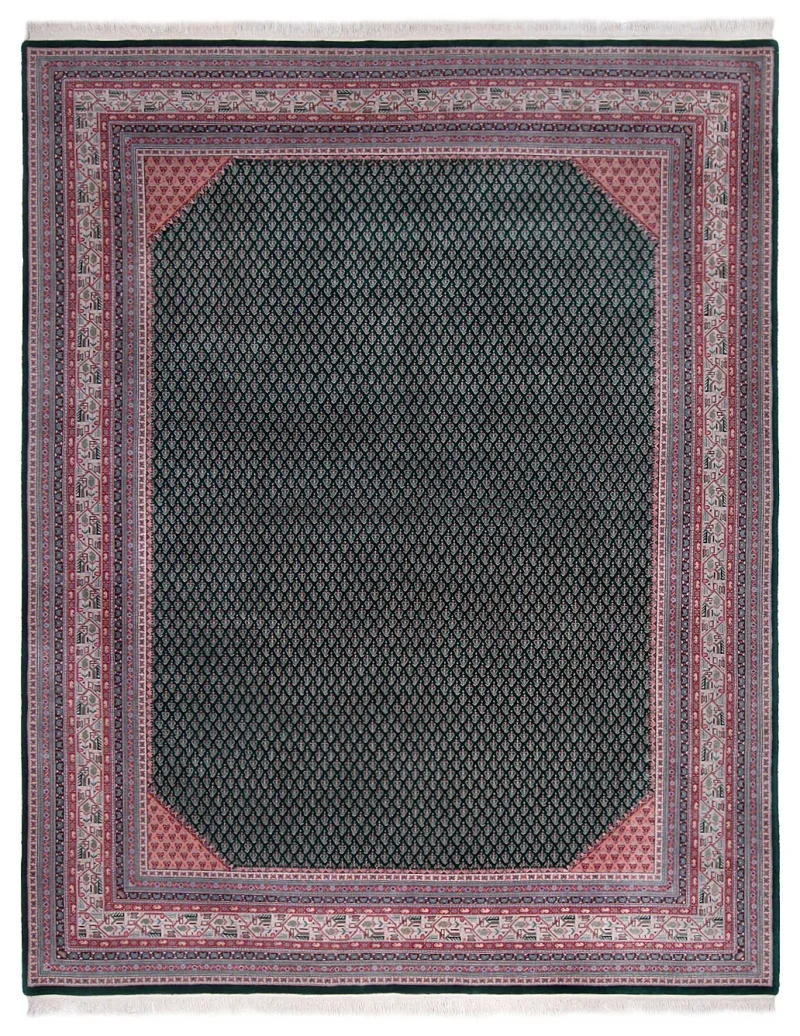 Indian Wool Mir Ivory  -  8'  x  10' 