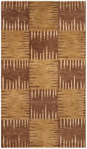 Indian Wool Modern Brown - 2' 11'' x 5'