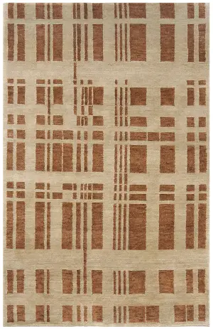 Indian Wool Modern Gold - 3' 1'' x 4' 10''