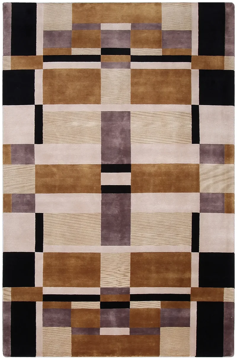 Indian Wool Modern Multi  -  5' 11'' x  9' 