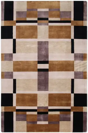 Indian Wool Modern Multi - 5' 11'' x 9'