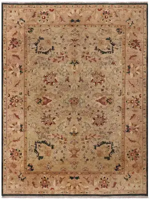 Indian Wool Oushak Ivory - 10' 2'' x 14' 2''
