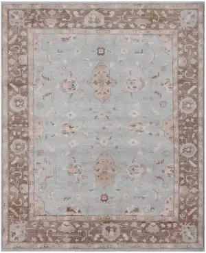 Indian Wool Oushak Blue - 9' 1'' x 11' 9''