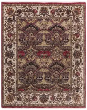Indian Wool Polonaise Multi/Red - 7' 11'' x 9' 10''