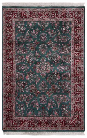 Indian Wool Sarough Red - 4' x 6' 1''
