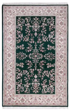 Indian Wool Sarough Ivory - 6' x 9' 2''