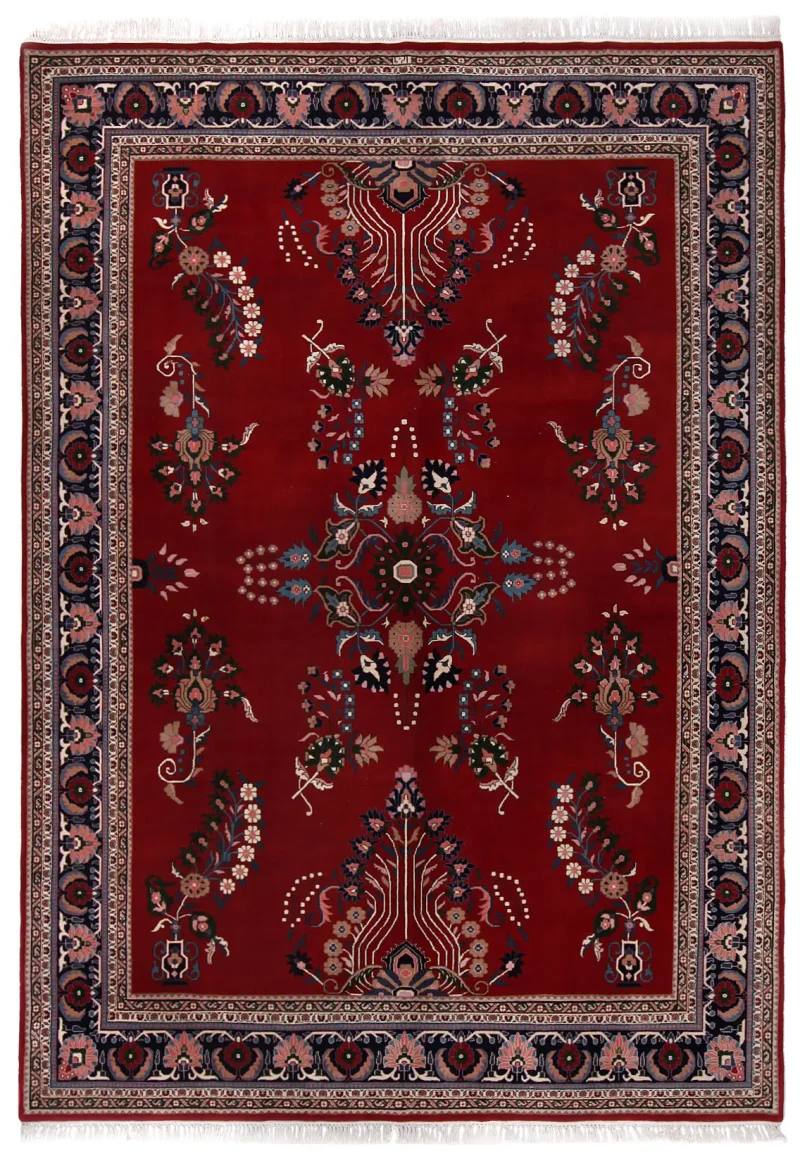 Indian Wool Sarough Navy  -  8' 10'' x  12' 1''