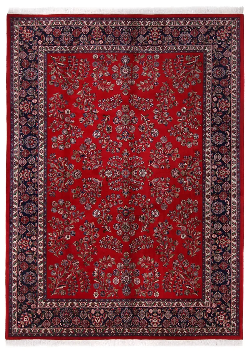 Indian Wool Sarough Navy  -  9'  x  12' 3''
