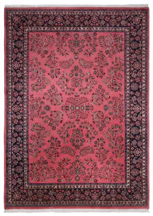Indian Wool Sarough Navy - 9' 1'' x 12' 7''