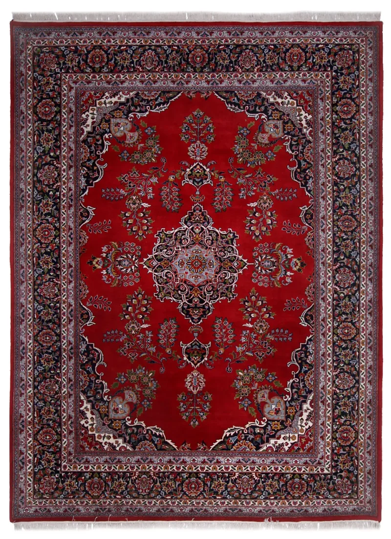 Indian Wool Sarough Navy  -  9' 2'' x  12' 4''